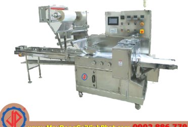 Máy đóng gói khẩu trang, khăn lạnh dạng nằm Vĩnh Phát