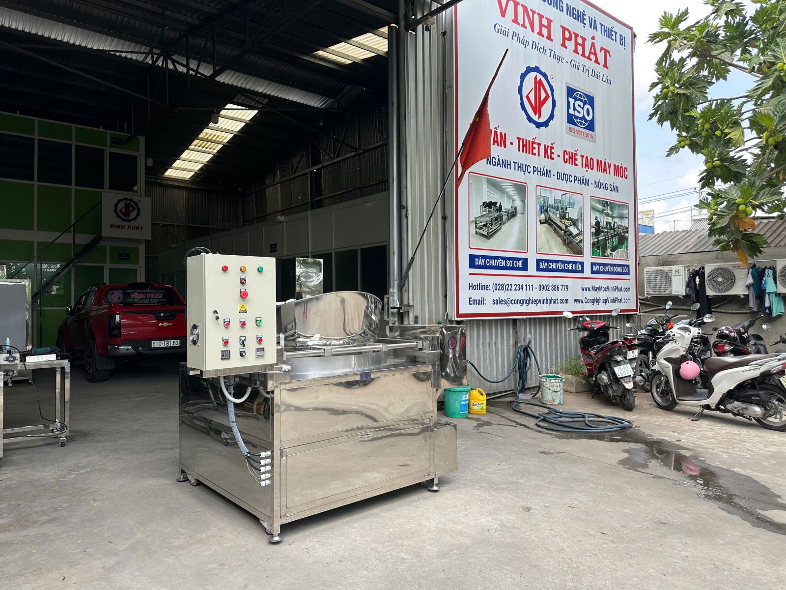Máy chiên công nghiệp, máy chần luộc đa năng cho ngành thực phẩm, thủy sản, nông sản