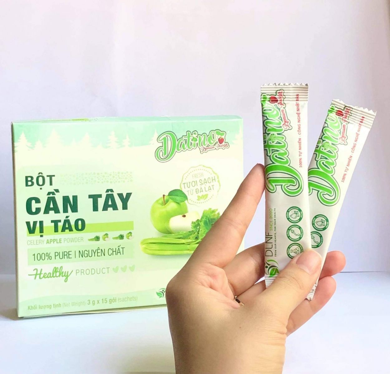Hiệu quả thực tế của máy đóng gói bột cần tây, rau má Vĩnh Phát