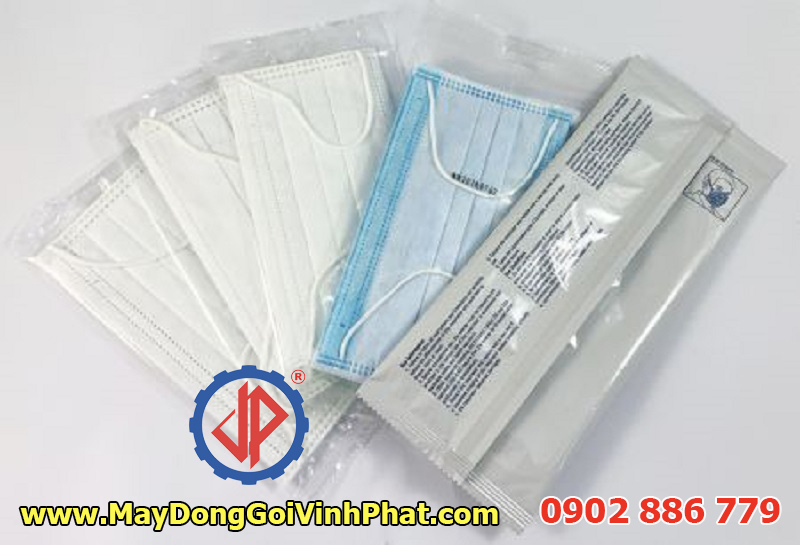 Mẫu bao bì của máy đóng gói khẩu trang, máy đóng gói khăn lạnh Vĩnh Phát