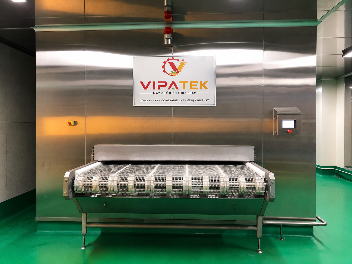 Máy cấp đông nhanh IQF, băng chuyền IQF Vipatek chất lượng cao