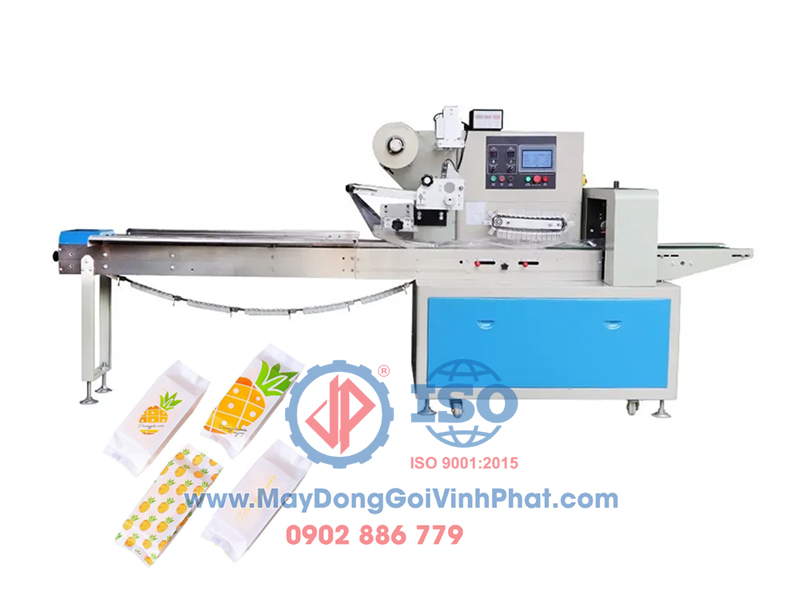 Một mẫu máy đóng gói bánh kẹo, máy đóng gói nằm Vĩnh Phát phân phối