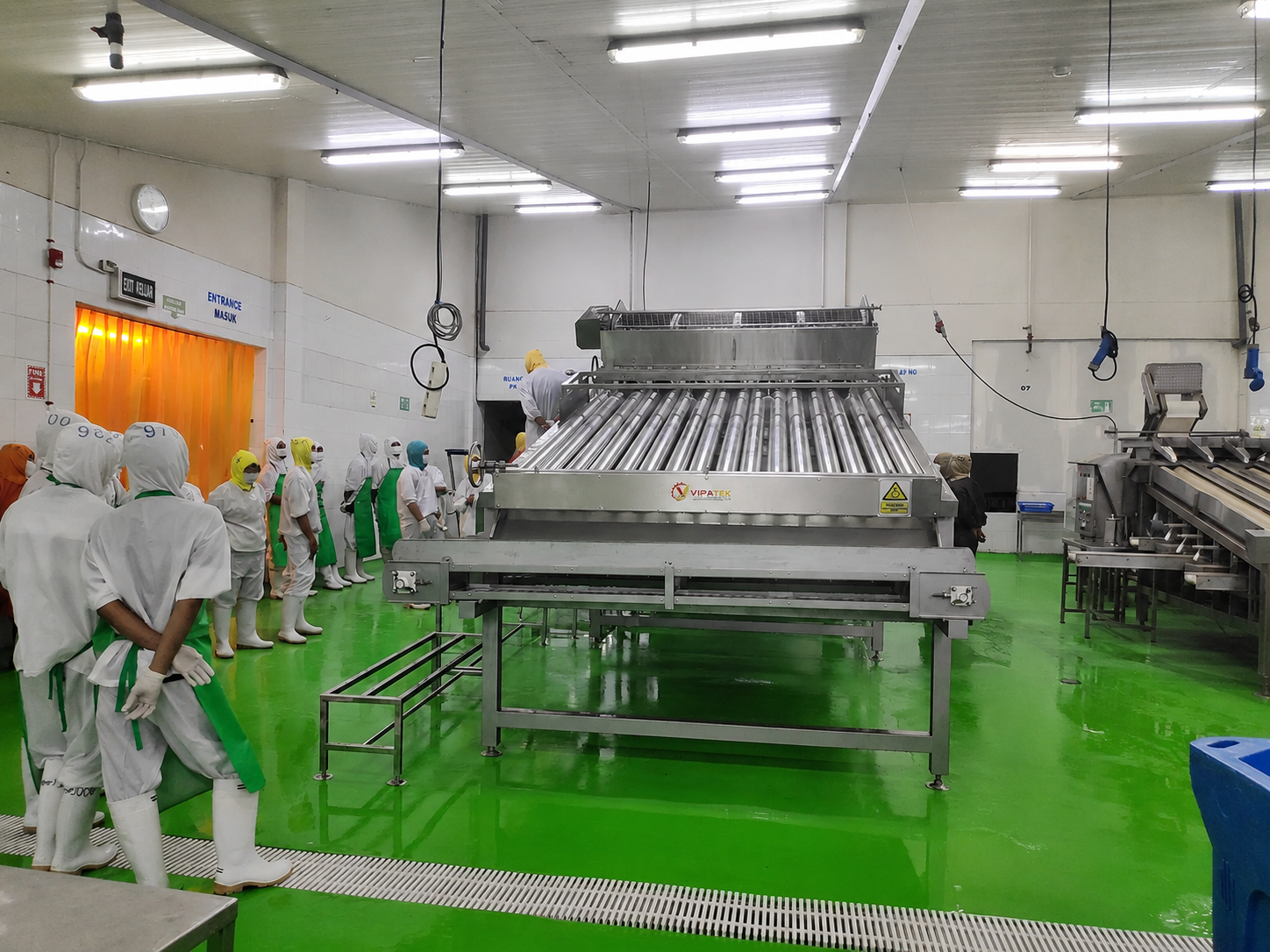 Máy phân cỡ tôm dạng con lăn inox Vipatek chất lượng và hiệu quả cao cho khách hàng