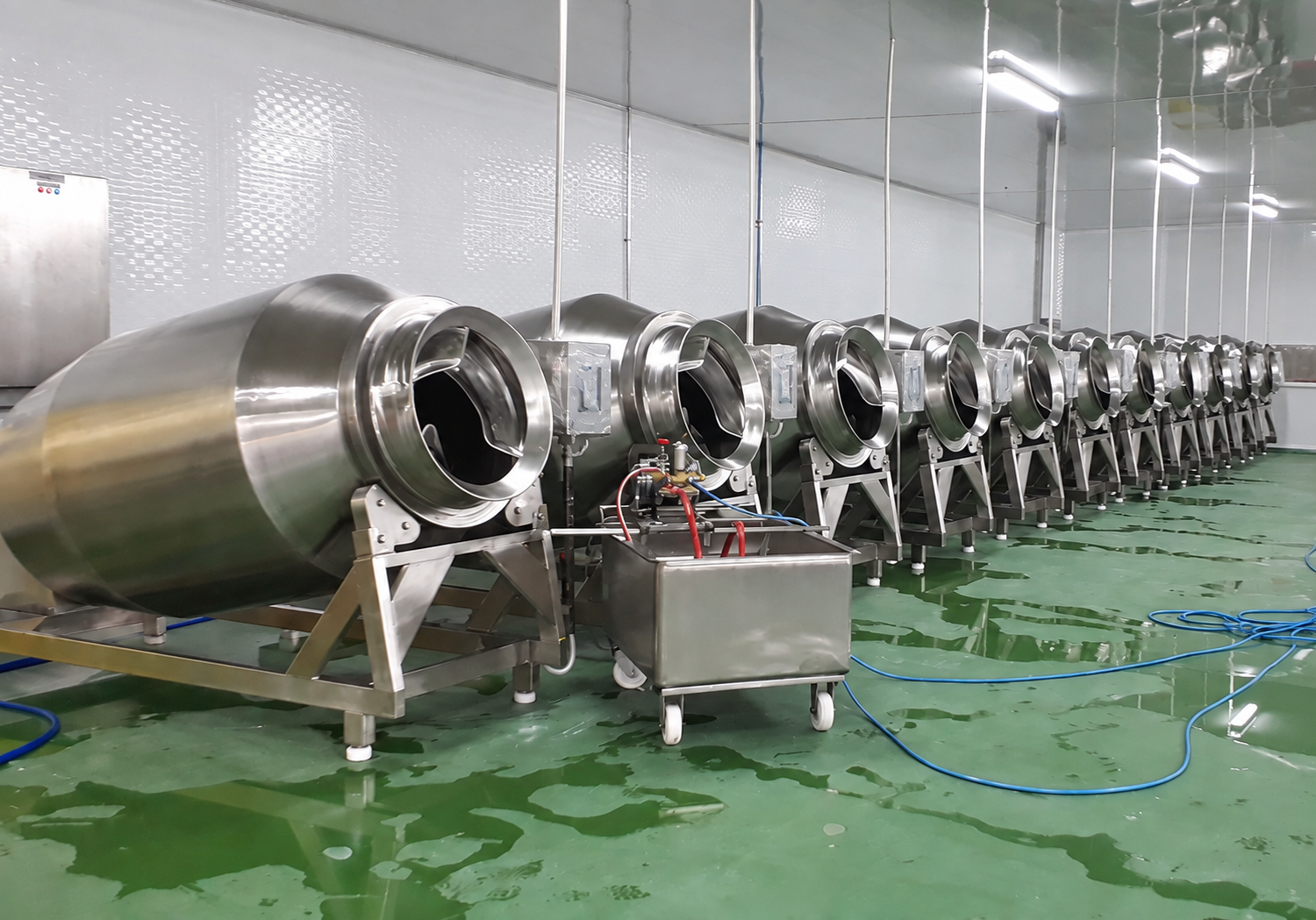 Lắp đặt máy trộn tăng trọng cá, tôm, mực, máy trộn phụ gia công nghiệp hiệu quả ngành thủy sản